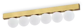 Lubinis šviestuvas Ideal Lux 18W LED paviršinis šviestuvas PING PONG, žalvario sp., 3000K, 328263