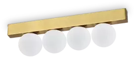 Lubinis šviestuvas Ideal Lux 12W LED paviršinis šviestuvas PING PONG, žalvario sp., 3000K, 328249