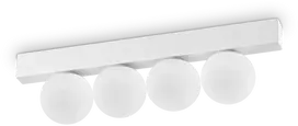 Lubinis šviestuvas Ideal Lux 12W LED paviršinis šviestuvas PING PONG, baltas, 3000K, 328232