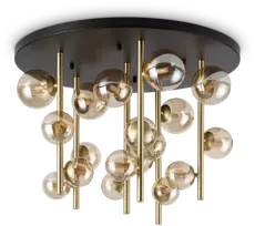 Lubinis šviestuvas Ideal Lux Paviršinis šviestuvas PERLAGE, G9, juodas/gintaro sp., 328379