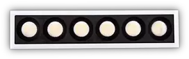 Ideal Lux 20W LED įleidžiamas linijinis šviestuvas LIKA, baltas, 3000K, 327518