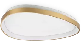 Lubinis šviestuvas Ideal Lux 28W LED paviršinis šviestuvas GEMINI, žalvario sp., 3000K, dimeriuojamas, 328966