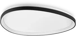 Lubinis šviestuvas Ideal Lux 42W LED paviršinis šviestuvas GEMINI, juodas, 3000K, dimeriuojamas, 328980