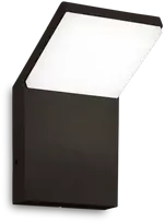 Sieninis šviestuvas Ideal Lux 8,5W LED sieninis fasado šviestuvas STYLE, juodas, 4000K, IP54, 322629