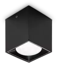 Lubinis šviestuvas Ideal Lux 5W LED paviršinis šviestuvas DOT, juodas, 3000K, dimeriuojamas, 319803