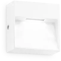 Sieninis šviestuvas Ideal Lux 1,5W LED sieninis fasado šviestuvas DEDRA, baltas, 3000K, IP65, 328638