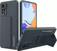 Wozinsky Kickstand silikoninis su stoveliu Xiaomi Redmi Note 11 Pro dėklas telefonui mėlynos spalvos