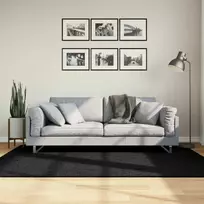 Shaggy tipo kilimas, juodos spalvos, 140x200cm, aukšti šereliai