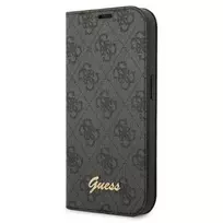 GUESS PC|TPU 4G Metal Camera Outline Book Case for iPhone 14 Pro Max, Black