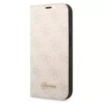 GUESS PC|TPU 4G Metal Camera Outline Book Case for iPhone 14 Pro Max, Pink