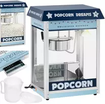 Royal Catering Mašina retro spragėsių spragėsiai TEFLON 1600 W 5-6kg/h - mėlyna
