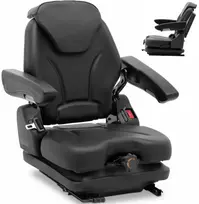 Hillvert Seat reguliuojama sėdynė su porankiais ir traktoriaus diržu, sėdynė 46x46cm