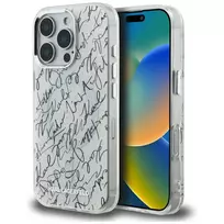 Karl Lagerfeld IML Karl Script MagSafe Case for iPhone 16 Pro, white