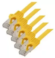 S-Conn S/CONN Cat. 7 S/FTP 0,25 m, 0,25 m, Cat7, S/FTP (S-STP), RJ-45, RJ-45, geltonas