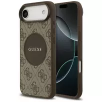 GUESS 4G Circle Classic Logo phone case with MagSafe support for iPhone 17 Air in brown