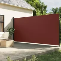 Ištraukiama šoninė markizė, rudos spalvos, 220x500cm