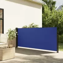 Ištraukiama šoninė markizė, mėlynos spalvos, 117x300cm