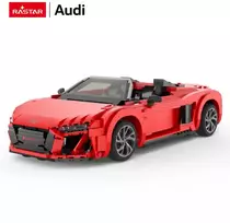 RASTAR 1:14 mastelio surenkamas automodelis AUDI R8 Spyder Bricks, 93800