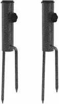 Skėčių stovai su smaigais, 2vnt., 9x35cm, galvanizuotas plienas