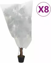 Uždangalai augalams su virvutėmis, 8vnt., 0,8x1m, 70g/m²