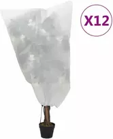 Uždangalai augalams su virvutėmis, 12vnt., 0,8x1m, 70g/m²