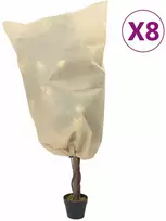 Uždangalai augalams su virvutėmis, 8vnt., 0,8x1m, 70g/m²