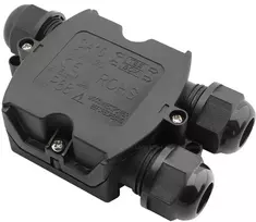 Jungtis hermetiška laidams 3polių 250V 16A 0.5-2.5mm IP68 Eurolight