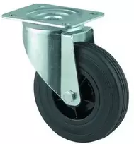Laikiklis Tente 125 mm guminis besisukantis ratas 100 kg 3470PVRP62
