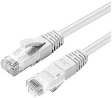 MicroConnect CAT6A UTP 0,5 m baltas LSZH neekranuotas tinklo kabelis,