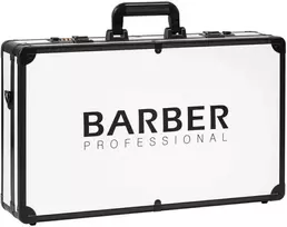 Activeshop Kirpėjų lagaminas įrankiams susidėti Barber Professional, baltas