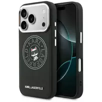 Karl Lagerfeld Point  AND  Choupette Sketch phone case with MagSafe support for iPhone 17 Pro Max, black