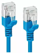 „Microconnect“ kabelis, V-FTP6A005B-SLIM, 0,5 m, Cat6a, U/FTP (STP), RJ-45, RJ-45, mėlynas