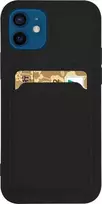Hurtel Card silikoninis dėklas skirtas Samsung Galaxy S21+ 5G (S21 Plus 5G), juodas