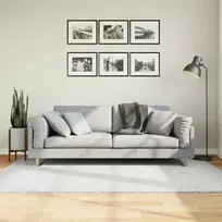 Kilimas OVIEDO, pilkos spalvos, 140x200cm, trumpi šereliai