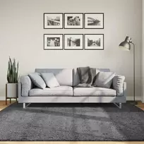 Kilimas OVIEDO, antracito spalvos, 200x200cm, trumpi šereliai
