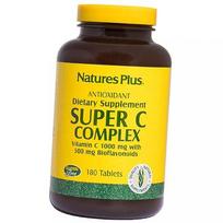Vitaminas C su bioflavonoidais, Super C kompleksas, tabletės, Nature's Plus (36375165) 60tab