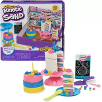 Spin Master Kinetic Sand Kinetic Sand Rainbow Cake Shoppe Rinkinys Konditerijos pyragai Tortai + priedai