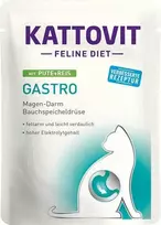 KATTOVIT Feline Diet Gastro kalakutiena with ryžiai - wet cat food - 85g