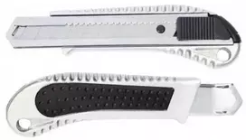 Oem Universalus peilis, metalinis - su ištraukiamu 18mm ašmenimis - popierinis tapetų peilis.