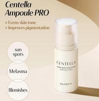Dr.Pepti Centella Dark Spot tirpalo ampulė, senėjimą stabdantis, korėjietiška kosmetika, Kbeauty, mėginys
