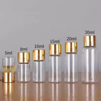 Oem Plastikinis buteliukas su metaliniu dangteliu 20ml - Mėginio buteliukas