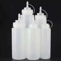 Oem PE/PP buteliukas 450ml - su dangteliu - skysčiams dozuoti