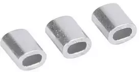 Oem Plieninis kabelio spaustukas - 2 mm kabeliui - 10 vnt - ovali aliuminio mova