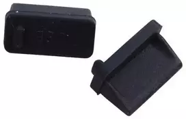 Oem Silikoninis USB tinklo prievado dangtelis - juodas - tinklo prievado dangtelis