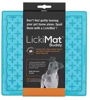 LICKIMAT - Šunų laižymo kilimėlis Buddy šviesiai mėlynas 20x20 cm - (645.5353)