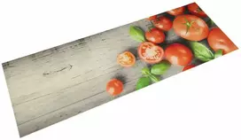 Virtuvės kilimėlis, 60x180cm, aksomas, plaunamas, pomidorai