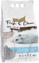 Kraikas katėms PRINCESS FRESH & CLEAN kūdikių pudros aromato, 5 L
