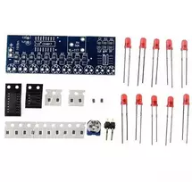 Oem LED modulis Flowing light - NE555+CD4017 - Rinkinys - LED stroboskopas - DIY