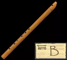Airiška Bb tonacijos dūdelė Terre Irish whistle Note