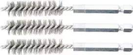 Bgs Technic Plieniniai šepečiai vamzdeliams | 12 mm | 6,3 mm (1/4") | 3 vnt. (3078-12-S)
